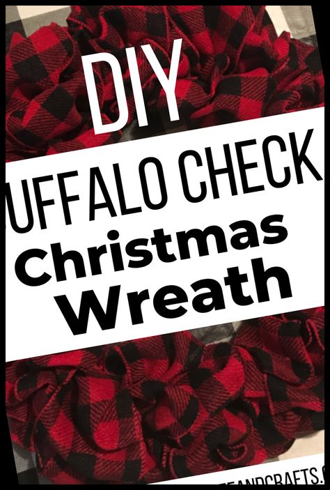 Buffalo Check Christmas Wreath, Ribbon Wreath Christmas, Buffalo Plaid Christmas Decor, Diy Christmas Wreath, Diy Christmas Wreaths Ideas, Christmas Wreaths Ideas, Holiday Wreaths Diy, Plaid Christmas Decor, Buffalo Plaid Ribbon