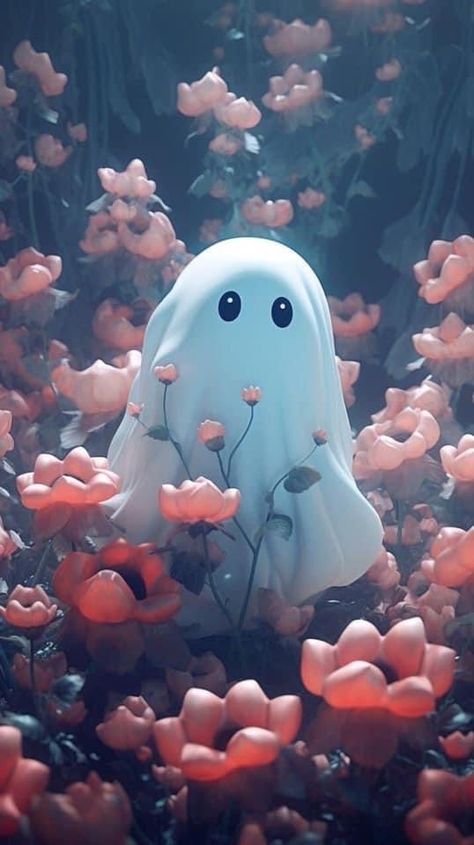 Aesthetic Cute Ghost Wallpaper, Halloween Art Drawing, Cute Ghost Art, Helloween Wallpaper, Cartoon Ghost, Halloween Wallpaper Iphone Backgrounds, Halloween Wallpaper Backgrounds, Image Halloween, Halloween Wallpaper Cute