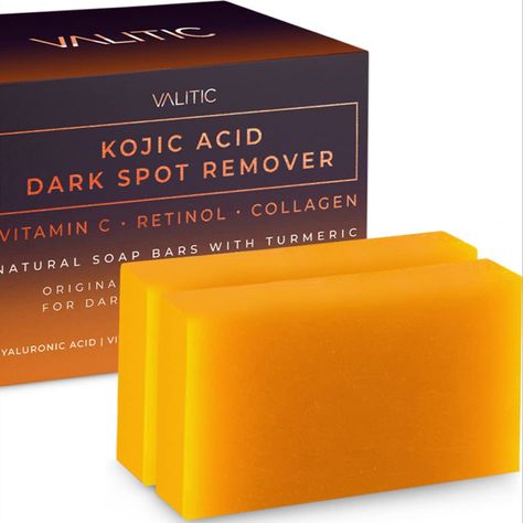 Turmeric For Skin, Vitamin C Retinol, Dark Spot Remover, Spot Remover, Hair Growth Supplement, Natural Bar Soap, Remove Dark Spots, Kojic Acid, Soap Bars