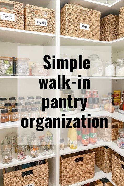 SIMPLY BEAUTIFUL WALK-IN PANTRY REFRESH Walk In Pantry Organization, Pantry Organization Ideas, Pasta Chips, Clutter Free Kitchen, Mexican Snacks, Vegetable Platter, Unhealthy Snacks, Yogurt Dip, Nutritious Snacks