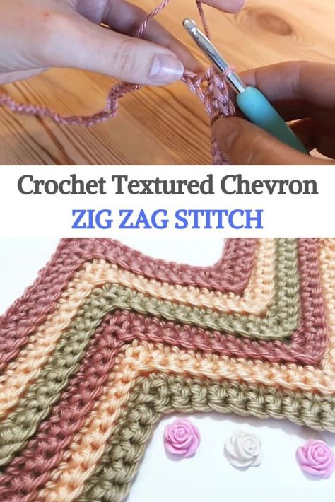 You can learn how to knit the blanket with the zig-zag crochet stitch in this video tutorial. This works very quickly using double crochet stitches and two strands of yarn joined together. I also show how yarn colors can be mixed to create a softer effect when changing colors. #urbakicrochet #crochet #zigzag #zigzagstitch #crochetstitches #easy #chevron #crochetchevron Zigzag Crochet Blanket, Double Crochet Chevron Blanket, Zigzag Crochet Pattern, Crochet Zig Zag Blanket, Crochet Zig Zag Pattern, Punto Zig Zag Crochet, Zig Zag Crochet Pattern, Chevron Stitch Crochet, Uncinetto Zig Zag