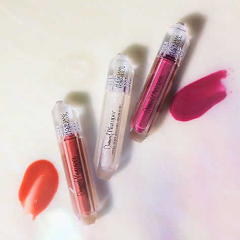 ‘Champagne Cushion Cut’, ‘Diamond Marquise’ and ‘Brilliant Berry Diamond’ 💋 These gloss-serum hybrids provide lips with a high-shine finish and a more volumized pout without the stick or sting! Get these shades exclusively at your local @Walmart store and online at walmart.com #WalmartBeauty #DiamondLip Physicians Formula Lip Plumper, Too Faced Lip Injection Power Plumping Lip Gloss, Crystal Lip Gloss, Diamond Plumper Lip Gloss, Clear Sparkly Lip Gloss, Walmart Beauty Products, Lip Enhancement, Physicians Formula, Lip Injections