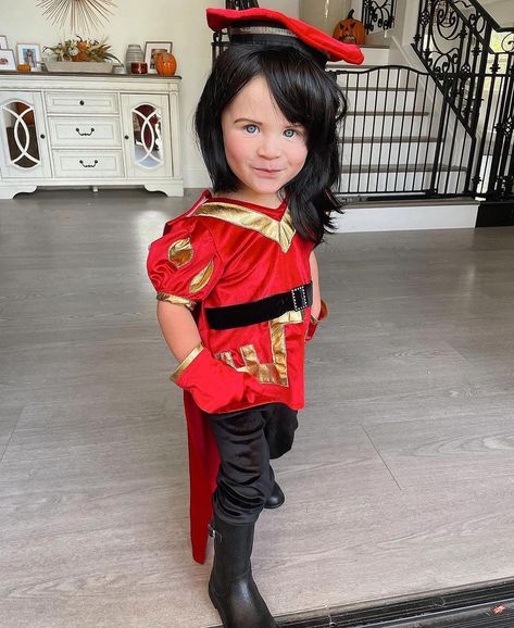 Lord Farquaad!!! Z you nailed it! We loved making this custom costume for you @zealand.labrant I think he won Halloween!! 🥰😍😍😍 What do you… | Instagram Farquaad Costume, Lord Farquaad Costume, Zealand Labrant, Lord Farquaad, Cole And Savannah, Satin Gloves, Custom Costumes, Velvet Leggings, Family Costumes