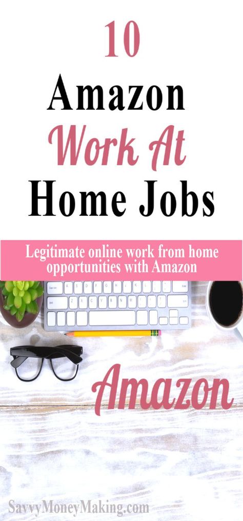 If you're looking for work from home jobs, Amazon is a platform you need to check. You can do Amazon work at home gigs for extra money or full-time income. Money making ideas with online remote jobs, Amazon Merch, Amazon FBA, Amazon Turk, jobs for moms. #makemoney #onlinework #extramoney Online Jobs For Students, Typing Jobs From Home, Amazon Work From Home, Online Jobs For Moms, Amazon Jobs, Customer Service Jobs, Work At Home Jobs, Work From Home Careers, At Home Jobs