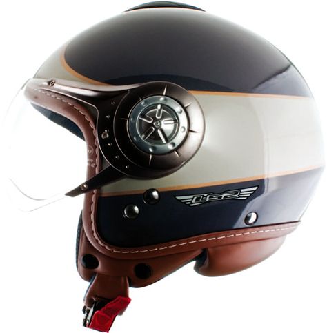 Casque LS2 Helmets Cruiser, jet vintage  wearethebikerstore.com #fashion #style #love #art #gifts #biker #menswear #women #homedecor #leathercraft Leather Motorcycle Helmet, Best Motorcycle Helmet, Cruiser Motorcycle Helmet, Crash Helmet, Art Documentation, Ls2 Helmets, Motorcycle Helmets Half, Agv Helmets, Dirt Bike Helmets