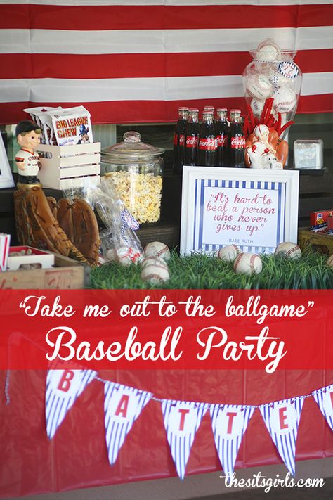 Vintage Baseball Party, Baseball Theme Birthday, Baseball First Birthday, Baseball Theme Party, Baseball Birthday Party, Baseball Party, Baseball Theme, Baseball Birthday, Sports Birthday