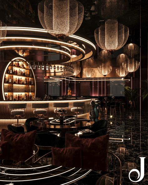 Luxury Hotel Bar Design, Music Bar Aesthetic, Luxury Restaurant Interior Fine Dining, Black And Brown Interior Design, Bar Interior Design Modern, Fancy Restaurant Interior, Lounge Bar Interior Design, Dark Restaurant Aesthetic, Luxury Bar Restaurant