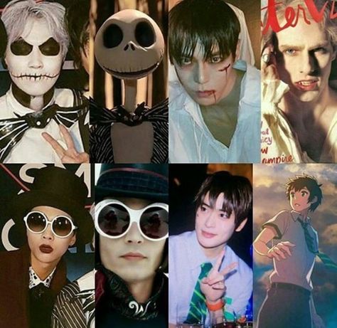 NCT Halloween costumes Nct Halloween Costumes, Kpop Idols Halloween Costumes, Halloween Costumes Kpop, Kpop Halloween Costumes, Kpop Halloween Costume, Nct Halloween, Nct Aesthetic, Korean Stuff, Nct Memes