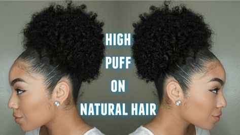 Professional Natural Hairstyles, Natural Hair Puff, High Puff, Hair Puff, Hairstyles Natural, Natural Hairstyle, Ball Hairstyles, Hair Guide, Athletic Hairstyles