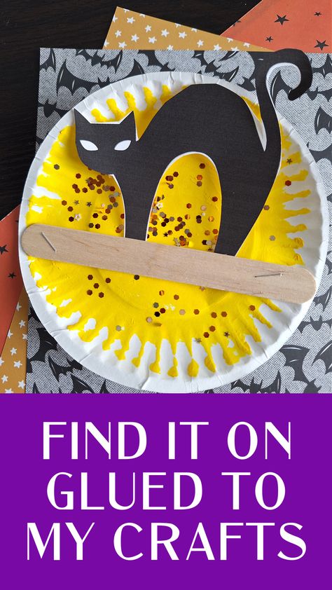 Paper Plate Black Cat In The Night Craft Black Cat Paper Craft, Easy Cat Craft, Black Cat Craft Preschool, Cat Crafts Preschool, Fall Activities For Toddlers, Halloween Paper Crafts, Kids Night, Fun Halloween Crafts, Black Cat Art