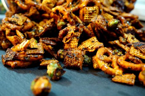 Furikake Chex Mix | Japanese Cooking Recipes, Ingredients, Cookware Hawaiian Furikake Chex Mix Recipes, Chex Mix Furikake, Furikake Chex Mix Recipes, Furikake Recipe, Spam Sushi, Chex Mix Recipes Original, Japanese Rice Crackers, Wasabi Peas, Wheat Cereal