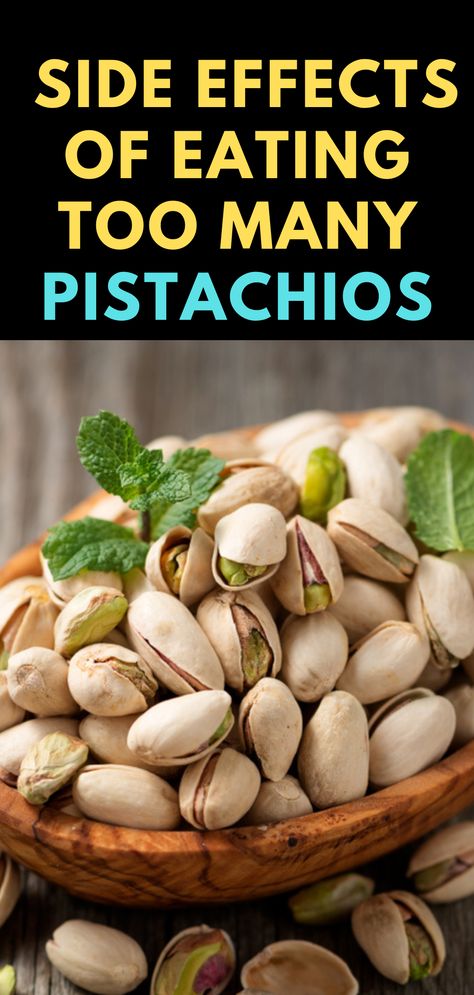 Eating pistachios regularly is good for your heart and may help lower your risk of cardiovascular disease in the future. Here are some possible side effects of pistachios. #pistachios #pistachiossideeffects #sideeffectsofpistachios Benefits Of Pistachios Health, Pistachio Nutrition Facts, Pistachio Nuts Benefits, Benefits Of Pistachios For Women, Pistachio Ideas, Pistachio Benefits, Pistachio Health Benefits, Nut Benefits, Pistachio Recipes