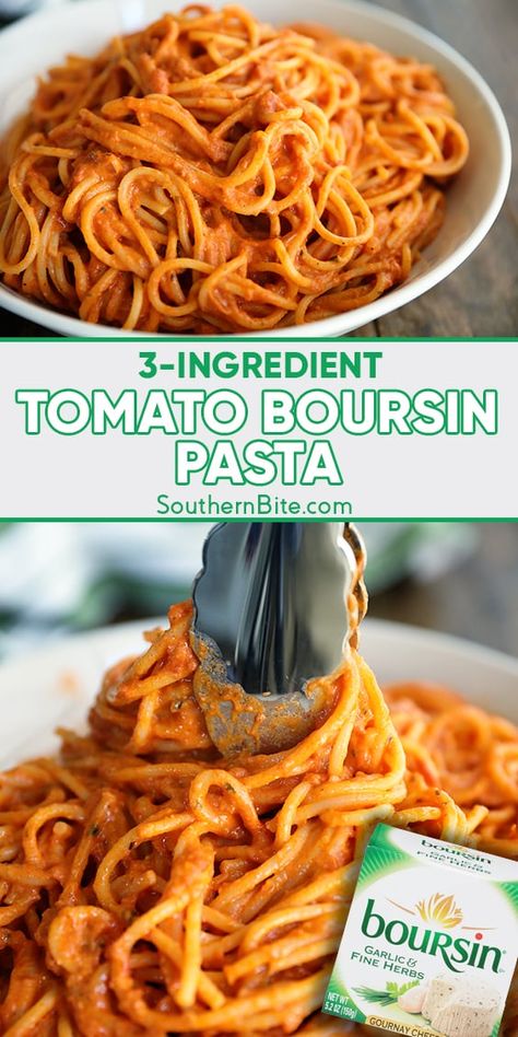 Tomato And Boursin Pasta, Tomato Boursin Pasta, Quick And Easy Pasta Recipes, Spaghetti Dishes, Boursin Pasta, Boursin Recipes, Struggle Meals, Lime Rice Recipes, Pasta Ideas