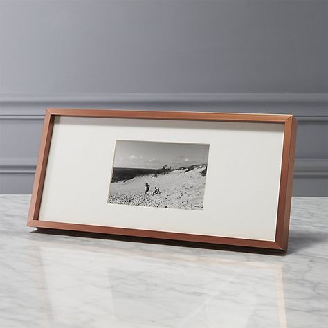 gallery copper 4x6 picture frame with white mat. Picture Frame 4x6, Gold Gallery Wall, Unique Framing, Unique Picture Frames, Gold Gallery, Kalender Design, Modern Picture Frames, Modern Gallery Wall, Picture Framing