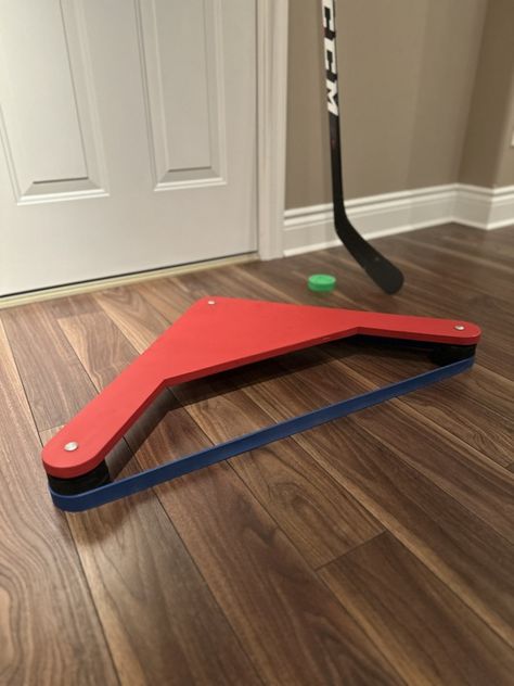 Cottage Coach - Hockey Rebounder Hockey Rebounder Diy, Diy Hockey Training, Hockey Coach Gift Ideas, Hockey Stick Crafts, Backyard Rink, Hockey Diy, Hockey Crafts, Outdoor Rink, Hockey Coach Gifts