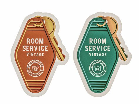 Room Service by Zachary Wieland | Dribbble Keychain Illustration, Sticker Keychain, Key Illustration, Hotel Modern, Austin Shopping, White Bathroom Cabinets, Modern Texture, Bathroom Hotel, Sticker Journal