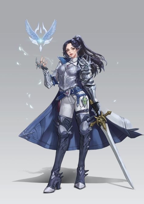 ArtStation - Magic knight, Monable . Magic Knight, Female Warriors, Female Character Concept, Female Knight, Knight Art, Fantasy Armor, Fantasy Warrior, 영감을 주는 캐릭터, Dnd Characters