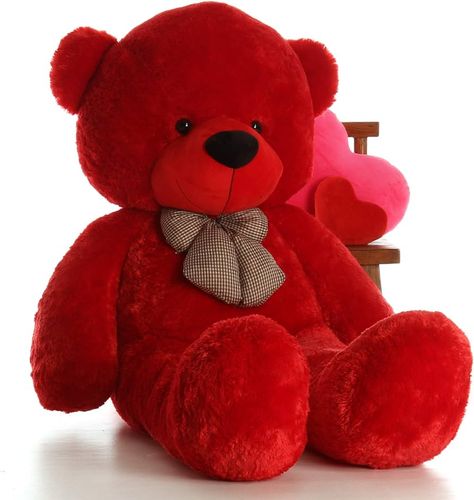 Amazon.com: Giant Teddy Brand 6 Foot Life Size Ruby Red Big Plush Teddy Bear Bitsy Cuddles : Toys & Games Big Teddy Bears, Red Teddy Bear, Bear Bed, Big Teddy Bear, Big Teddy, Teddy Bear Images, Giant Teddy, Wallpaper Photo Gallery, Big Plush