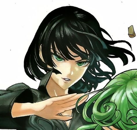 Fubuki Tatsumaki, Fubuki One Punch Man, Punch Man, One Punch, One Punch Man, Black Hair, Green, Hair, Anime