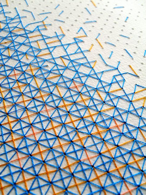 Geometric Cross Stitch, Rachel Parker, Abstract Embroidery, Paper Embroidery, Paper Artwork, Wow Art, Embroidery Inspiration, Stamp Design, Textile Patterns