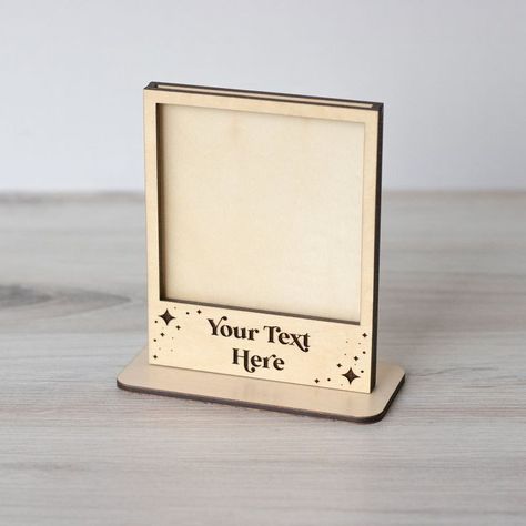 Laser Picture Frame, Laser Cut Picture Frame, Photo Frame Stand, Small Photo Frame, Magnet Frame, Small Picture Frame, Wedding Picture Frame, Wood Laser Ideas, Mini Photo Frames