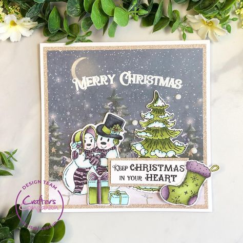 Allison Arbour (@simplystampingcrazy) | Instagram Crafters Companion Vintage Snowman Cards, Crafters Companion Vintage Snowman, Crafters Companion Christmas Cards, Craft Day, Nature Garden, Crafters Companion, Happy Monday, Have A Great Day, New Vintage