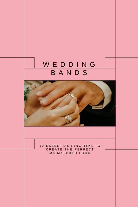 Mismatched Wedding Bands: 10 Essential Ring Tips to Create the Perfect Look | By Charmy Now | Millennial Wedding Planner Book | Available in USA and Canada | Bringing peace of mind to your planning journey. Shopping for wedding bands is a thrilling event. But with a plethora of options to pick from, it can be a tad overwhelming as well. Read now to make your selection easy! Mix and match wedding bands, Customized ring combinations, Personalized wedding ring sets, Mismatched ring inspiration Mismatched Wedding Bands, Engagement Rings Vintage Unique, Mismatched Wedding, Mix And Match Wedding, Ring Tips, Ring Combinations, Millennial Wedding, Wedding Ideas Colors, Budget Hacks