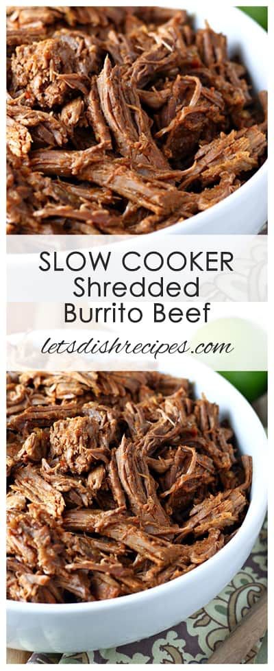 Beef For Burritos, Recipes Burritos, Shredded Beef Burritos, Burritos Beef, Beef Burrito Recipe, Slow Cooker Shredded Beef, Shredded Beef Recipes, Slower Cooker, Shredded Beef Tacos