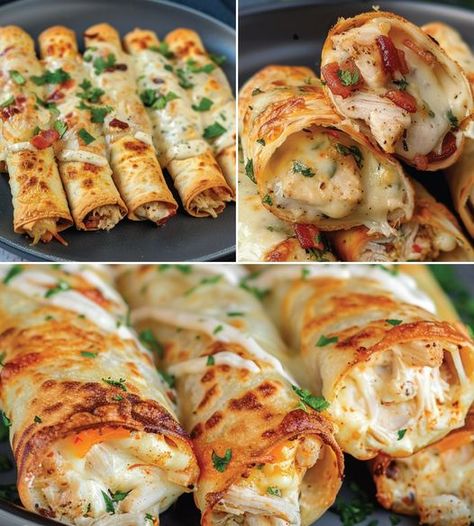 Chicken Bacon Ranch Taquitos, Keto Chicken Bacon Ranch, Keto Chicken Bacon, Pie And Mash, Creamy Ranch Dressing, Free Keto Meal Plan, Low Carb Easy, Low Carb Tortillas, Chicken Bacon Ranch