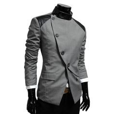 Casual Suit Jacket, Mens Black Jacket, Fashion Suits For Men, England Fashion, Jacket Long, Mens Fashion Suits, Casual Suit, Cool Jackets, Blazers For Men