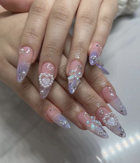 Short Gel Nails, Cute Simple Nails, Gel Nails Diy, Grunge Nails, Cute Acrylic Nail Designs, Pretty Nail Art Designs, Pretty Gel Nails, Really Cute Nails, Soft Nails