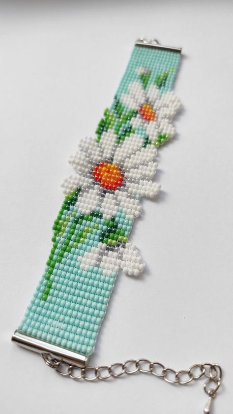 10 Row Bead Loom Pattern, Bead Weave Patterns, Loom Beading Ideas, Beaded Loom Designs, Bead Loom Patterns Flowers, Loom Bead Bracelet Patterns, Bead Looming Patterns, Seed Bead Loom Bracelets, Beaded Loom Patterns