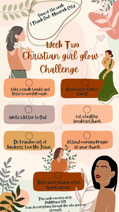 Christian Girl Challenge, Christian Influencer Aesthetic, Christian Glow Up Challenge, Christian Woman Aesthetic Wallpaper, Christian Girl Glow Up, Christian Glow Up, Christian Glowup, Woman Of God Aesthetic, Christian Challenges