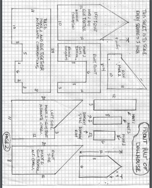 Doll House Blueprints, Diy Cardboard House Templates, Cardboard House Template Free Printable, How To Build A Doll House, How To Build A Doll House Diy, Cardboard Box Houses Diy, Dollhouse Blueprints, Cardboard House Ideas, Cardboard House Template