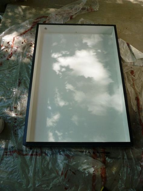 Movie Poster Box, Diy Poster Frame, Light Up Pictures, Light Box Diy, Light Movie, Movie Poster Frames, Box Picture Frames, Fake Window, Light Box Sign