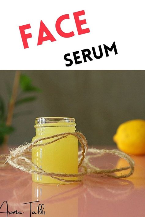 Serum At Home, Diy Face Serum, Citric Acid Uses, Lemon Facial, Diy Vitamin C Serum, Lemon Diy, Lemon Face, Lemon On Face, Diy Serum