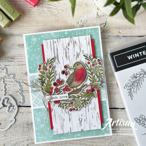 Winter Karten, Stampin Up Weihnachten, Fancy Friday, Hand Made Greeting Cards, Stampin Up Christmas Cards, Making Greeting Cards, Stampin Up Christmas, Colouring Techniques, Sketch Challenge