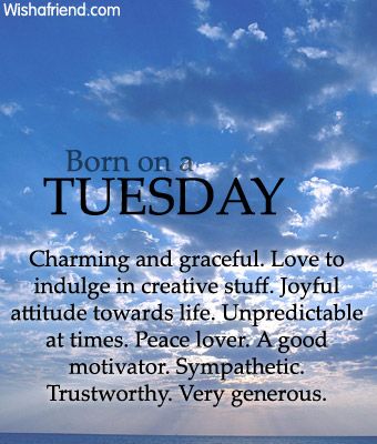 Day of Birth : Born on Tuesday Charming and graceful. Love to indulge in creative stuff. Joyful attitude towards life. Unpredictable at times. Peace lover. A good motivator. Sympathetic. Trustworthy. Very generous. Tuesday Born, Day Of Birth, Sun Sign, Astrology Zodiac, All About Me!, Star Signs, Me Quotes, Zodiac Signs, Astrology