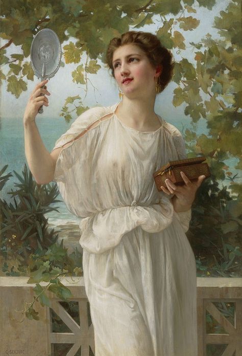 Guillaume Seignac, Pre Raphaelite Art, Istoria Artei, Oil Painting Inspiration, Esoteric Art, Academic Art, Historical Painting, Classic Paintings, Paintings I Love