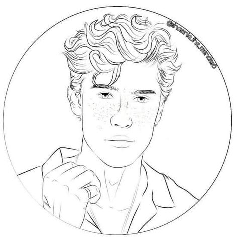 A Simple Drawing, Sketches Of People, Boy Drawing, White Drawing, Drawing Inspo, Black And White Drawing, Shawn Mendes, Art Drawings Sketches, Coloring Page