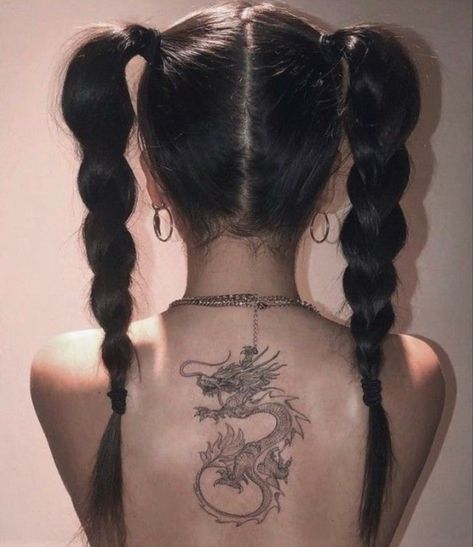 Long Lasting Temporary Tattoos, Back Tattoo Women, Fake Tattoos, Simplistic Tattoos, Dragon Tattoo, Pretty Tattoos, Tattoo Styles, Tattoo Stickers, Tiny Tattoos