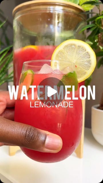 CD FIT on Instagram: "Watermelon Lemonade by @kingcooksofficial   🍉 visit the “Team Cooks🤴🏾” channel on my page to add this easy and delicious recipe to your collection! 🍉  Imagine the sweetness of fresh watermelon mingling with the bold, tangy kiss of lemon juice, creating a dance of flavors on your palate. The crisp cucumber notes weave through, adding a whisper of cool elegance, while fresh mint leaves flirt with your senses, offering a refreshing embrace. Perfect for summer nights, intimate gatherings, or when you simply want to elevate your everyday moments. #instagood #watermelon #juice #feastonthese   What’s your favorite juice?" Watermelon Drink Nonalcoholic, Watermelon Juice Recipe, Fruity Alcohol Drinks, Watermelon Drink, Frozen Watermelon, Boo Thang, Juicy Juice, Lemonade Drinks, Watermelon Lemonade