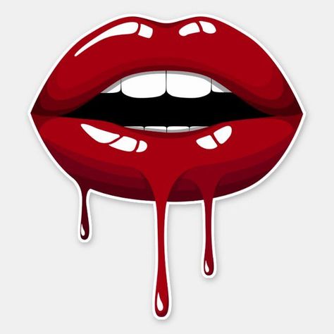 Red Drip, Lips Sticker, Lips Illustration, Pop Art Lips, Barber Tattoo, Lips Art Print, Lip Logo, Dripping Lips, Lip Wallpaper