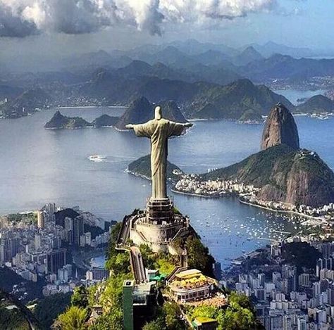 Rio de Janeiro - Brazil | by dricapati14 Bucket List For Girls, Rio Brazil, San Paolo, Christ The Redeemer, Places Around The World, Aerial View, Vacation Spots, Dream Vacations, Travel Around