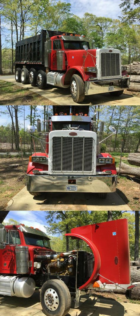 1992 Peterbilt 379 EXHD Dump truck [rare find] Peterbilt Dump Trucks, Tire Pictures, Dump Trucks For Sale, Steel Bed, Peterbilt 379, Aluminum Rims, Cb Radio, Peterbilt Trucks, Big Rig Trucks