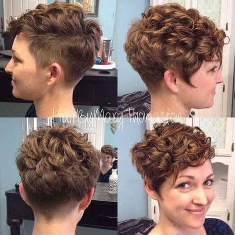 Curly Pixie Haircut, Haircuts Curly, Popular Short Haircuts, Curly Hair Trends, Curly Pixie Hairstyles, Short Curly Pixie, Curly Pixie Haircuts, Curly Hair Photos, Curly Short