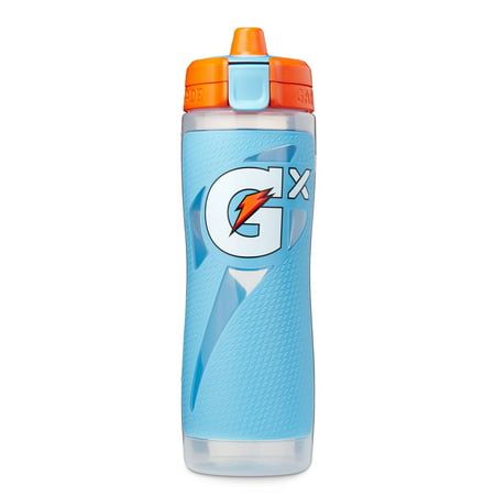 Introducing GX. Fuel your x-factor with our new customizable hydration system. Welcome to the evolution of sports fuel. Our Gx Pods* are designed to work exclusively with our customizable hydration system. Just add water to your custom Gx bottle and empty a pod to make 30 fl oz of your favorite Thirst Quencher flavor. Anytime, anywhere, whether its practice or the big game, Gx refuels your x-factor. Use with GX pods. Add water to your custom Gx bottle, empty a formula pod and start fueling wherever you go *Gx pods sold separately Color: Blue. Gatorade Water Bottle, Gatorade Bottles, Trendy Water Bottles, Cute Water Bottles, Sports Drink, Squeeze Bottles, X Factor, Birthday List, Bottle Lights