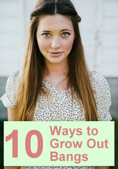 These hairstyles help you get through the awkward phases of growing out your bangs. Hairstyles For Growing Out Bangs, Grow Out Bangs, Lindsay Hansen, Growing Out Bangs, 5 Minute Hairstyles, Ombré Hair, Hair Envy, Grow Out, 인물 사진