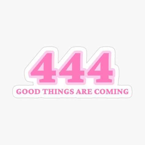 Angel Number 444, Brandy Melville Stickers, Positivity Stickers, Journal Inspiration Writing, Good Things Are Coming, Science Notebook, Snapchat Stickers, Scrapbook Printing, Number Stickers