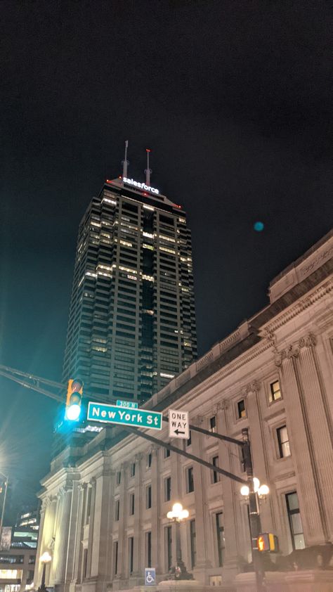 New York Street Aesthetic, Indianapolis Aesthetic, Future Mood, Aesthetic Lights, City View Night, Downtown Indianapolis, Power Of Attraction, Street Aesthetic, Black Indians